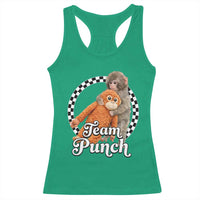 Punch Mokey Racerback Tank Top Baby Monkey And Plush Toy Viral Trend