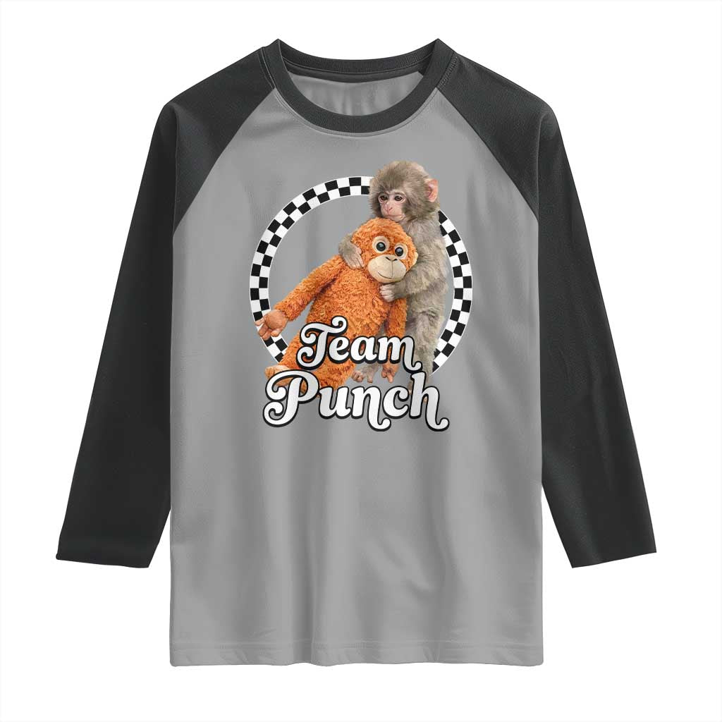 Punch Mokey Raglan Shirt Baby Monkey And Plush Toy Viral Trend