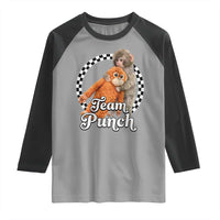 Punch Mokey Raglan Shirt Baby Monkey And Plush Toy Viral Trend