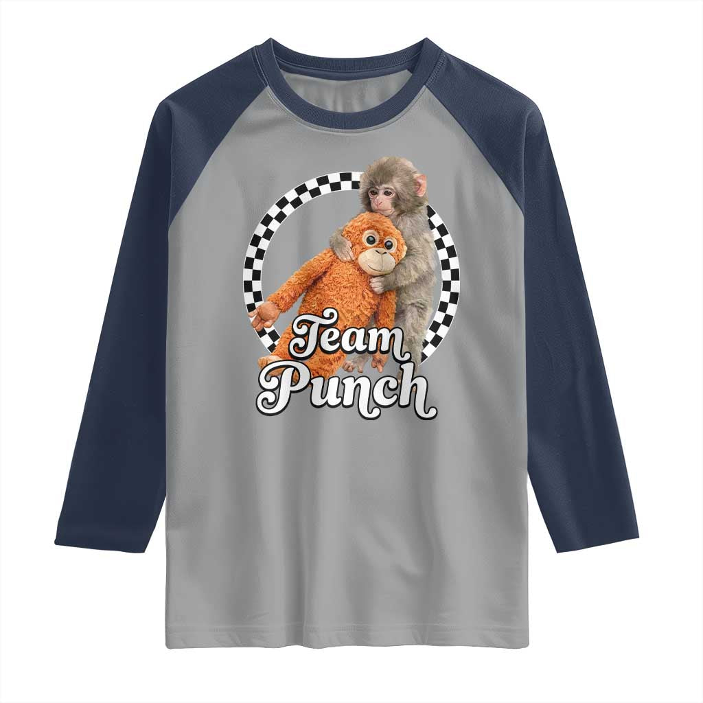 Punch Mokey Raglan Shirt Baby Monkey And Plush Toy Viral Trend