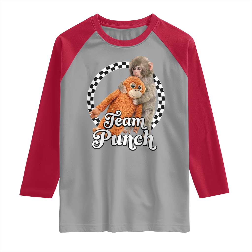 Punch Mokey Raglan Shirt Baby Monkey And Plush Toy Viral Trend