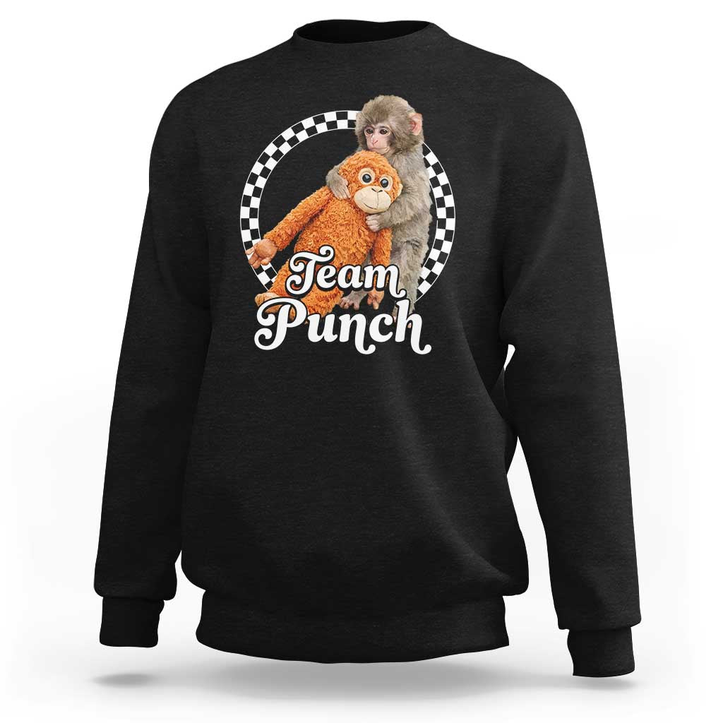 Punch Mokey Sweatshirt Baby Monkey And Plush Toy Viral Trend