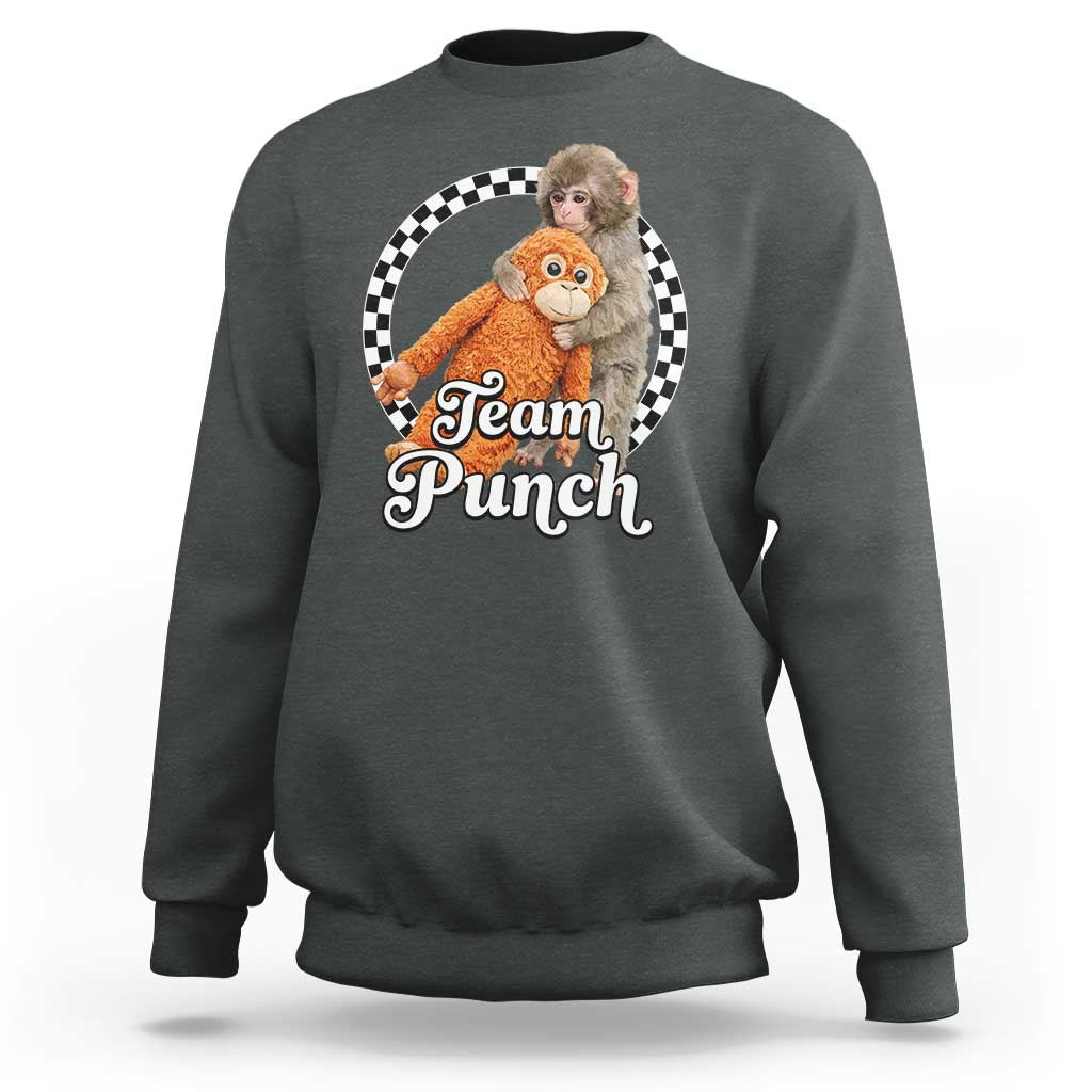 Punch Mokey Sweatshirt Baby Monkey And Plush Toy Viral Trend