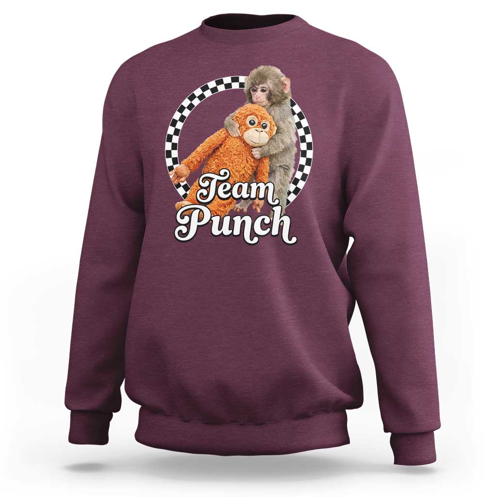 Punch Mokey Sweatshirt Baby Monkey And Plush Toy Viral Trend