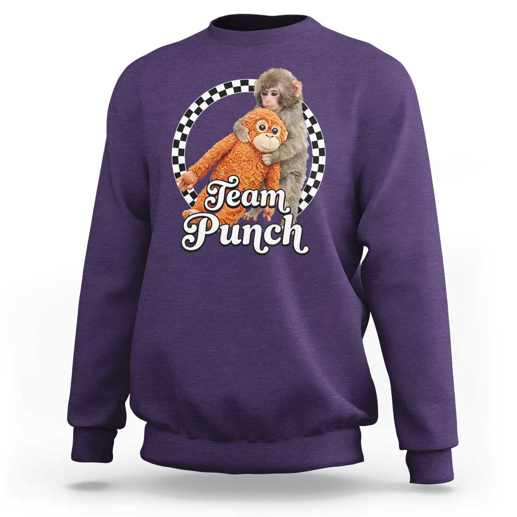Punch Mokey Sweatshirt Baby Monkey And Plush Toy Viral Trend