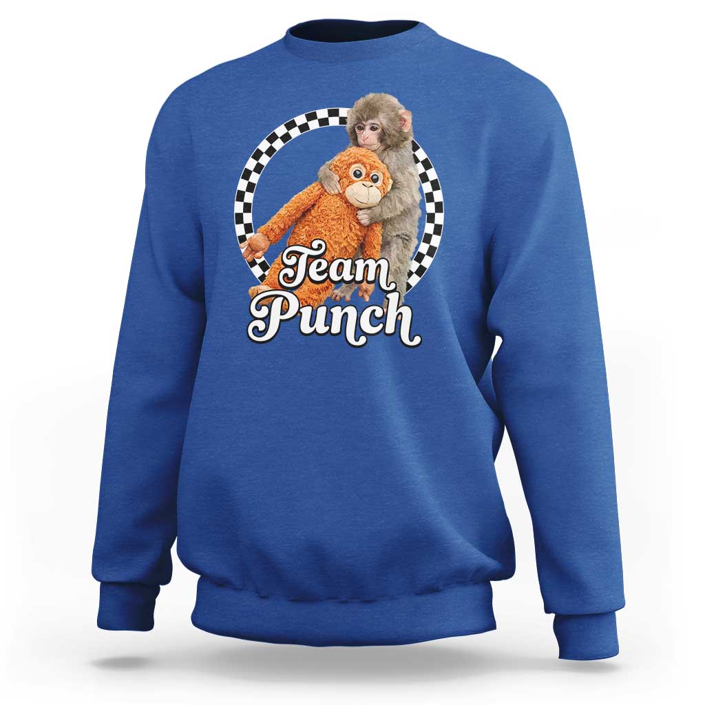Punch Mokey Sweatshirt Baby Monkey And Plush Toy Viral Trend
