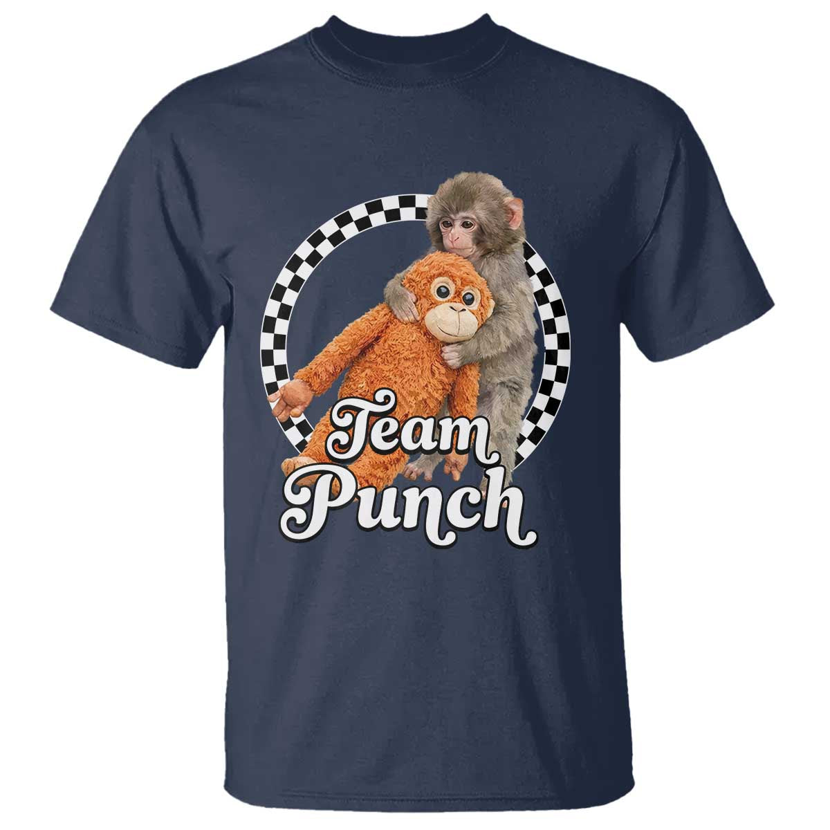 Punch Mokey T Shirt Baby Monkey And Plush Toy Viral Trend