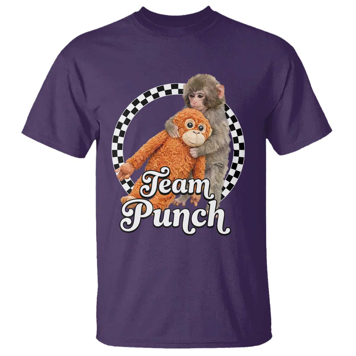 Punch Mokey T Shirt Baby Monkey And Plush Toy Viral Trend
