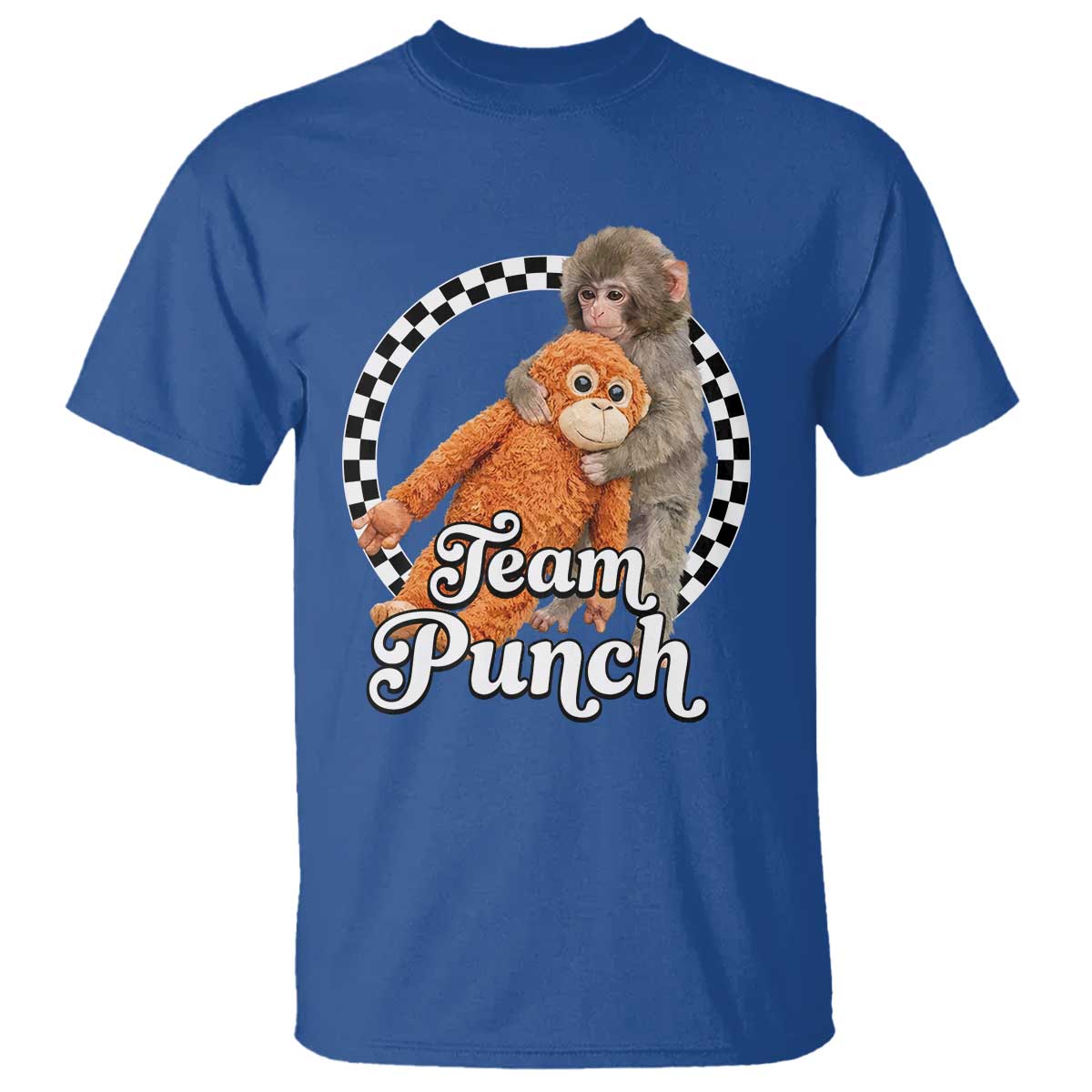 Punch Mokey T Shirt Baby Monkey And Plush Toy Viral Trend