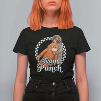 Punch Mokey T Shirt For Women Baby Monkey And Plush Toy Viral Trend
