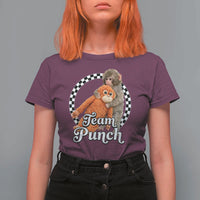 Punch Mokey T Shirt For Women Baby Monkey And Plush Toy Viral Trend