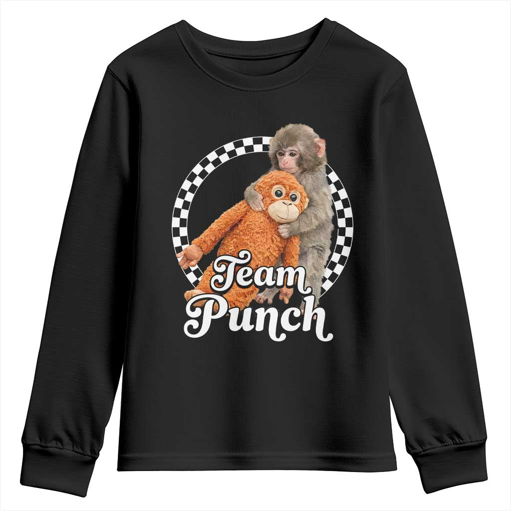 Punch Mokey Youth Sweatshirt Baby Monkey And Plush Toy Viral Trend