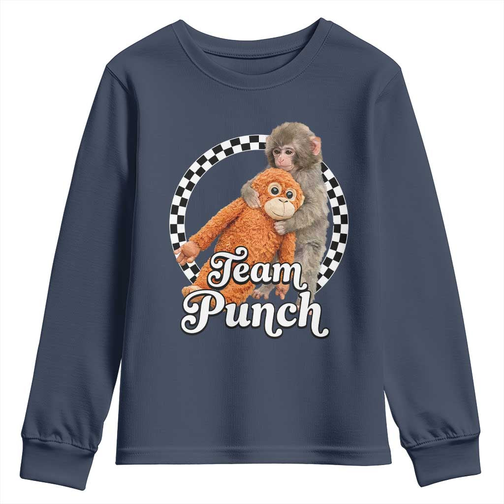 Punch Mokey Youth Sweatshirt Baby Monkey And Plush Toy Viral Trend