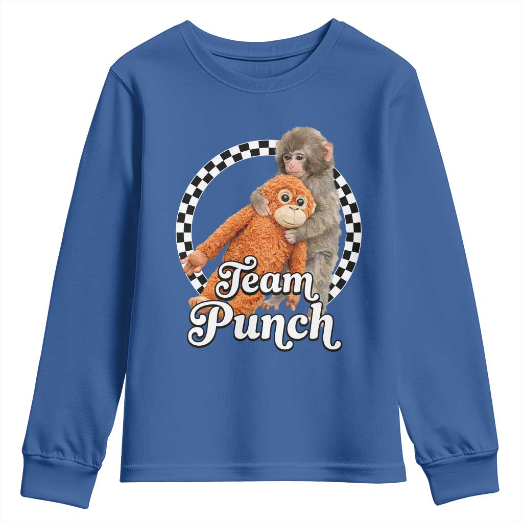 Punch Mokey Youth Sweatshirt Baby Monkey And Plush Toy Viral Trend