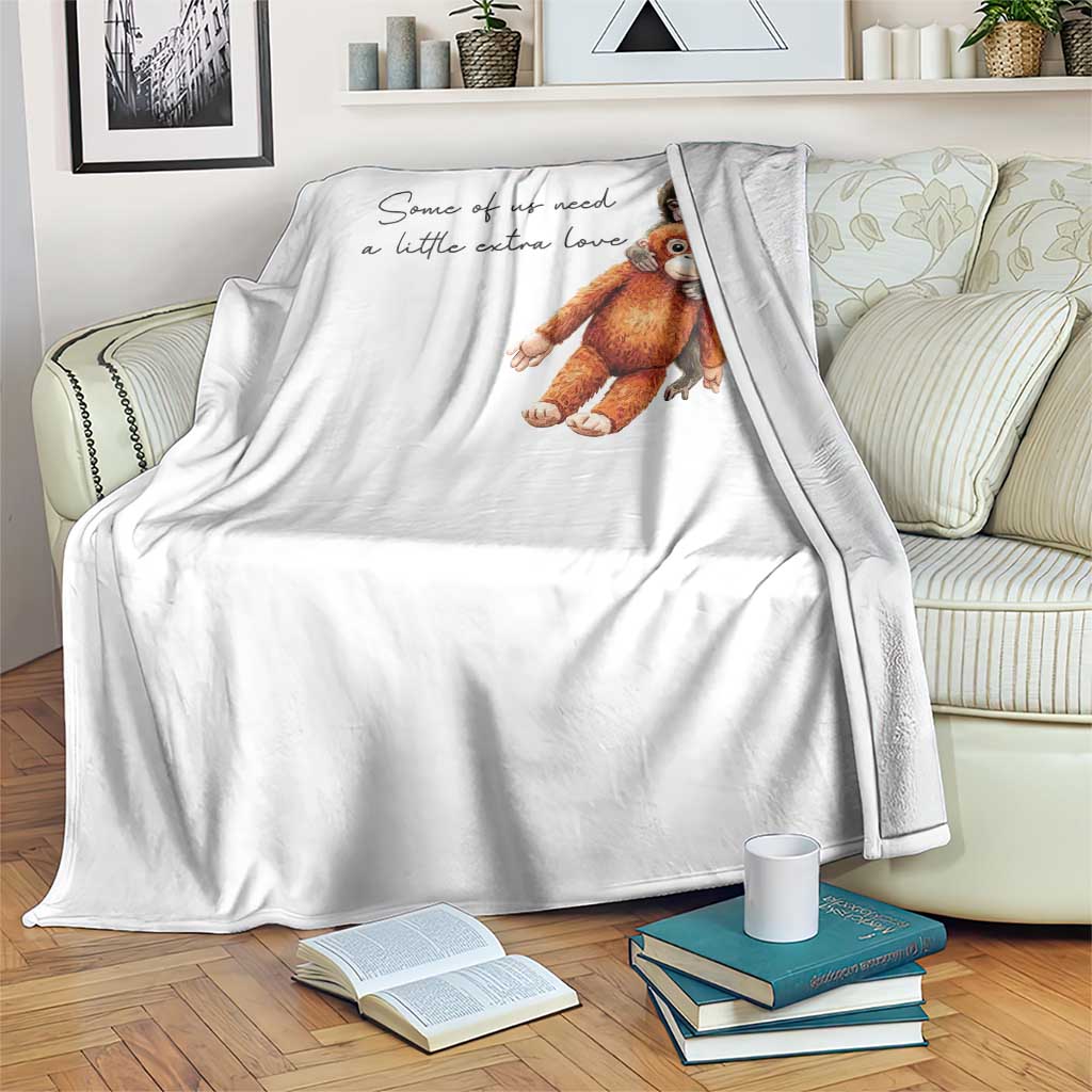 Punch Mokey Throw Blanket Some Of Us Need a Little Extra Love