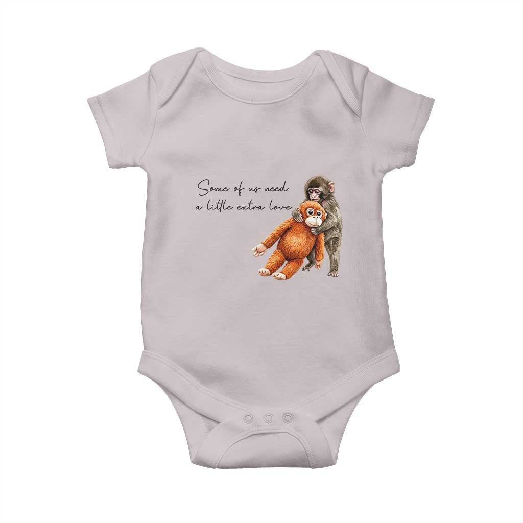 Punch Mokey Baby Onesie Some Of Us Need a Little Extra Love