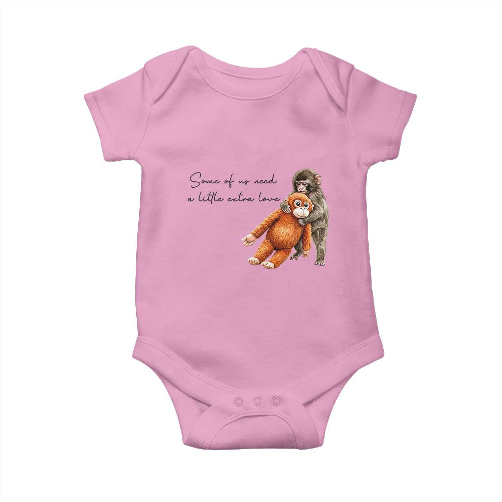 Punch Mokey Baby Onesie Some Of Us Need a Little Extra Love