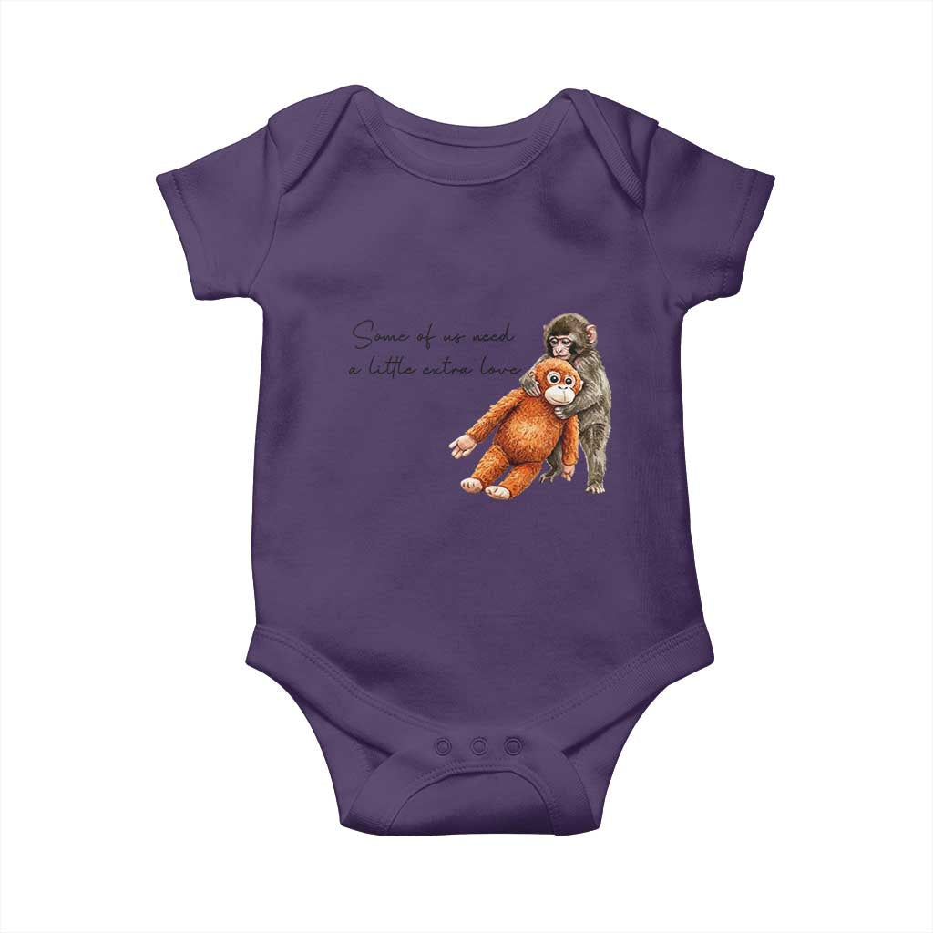 Punch Mokey Baby Onesie Some Of Us Need a Little Extra Love