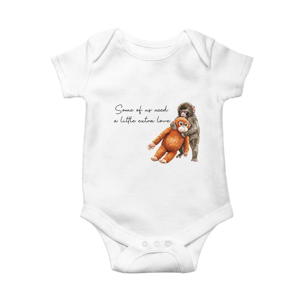 Punch Mokey Baby Onesie Some Of Us Need a Little Extra Love
