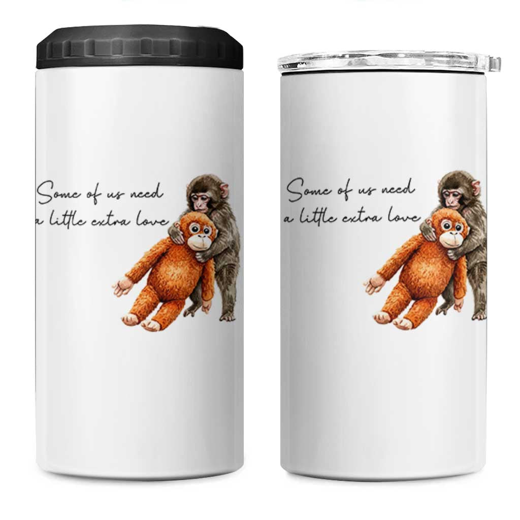 Punch Mokey 4 in 1 Can Cooler Tumbler Some Of Us Need a Little Extra Love