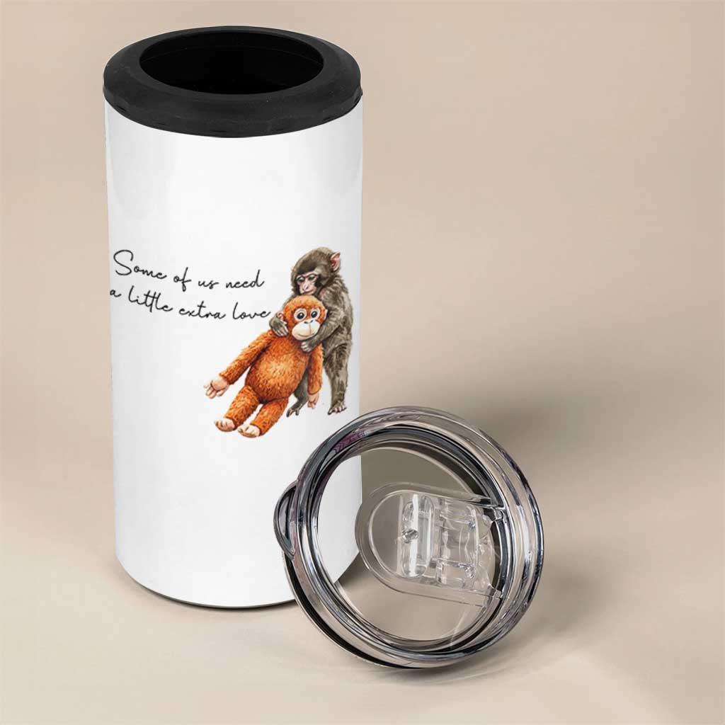 Punch Mokey 4 in 1 Can Cooler Tumbler Some Of Us Need a Little Extra Love
