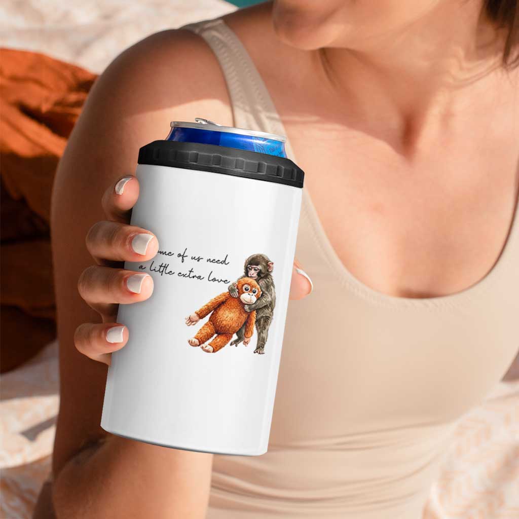 Punch Mokey 4 in 1 Can Cooler Tumbler Some Of Us Need a Little Extra Love