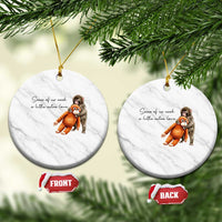 Punch Mokey Ceramic Ornament Some Of Us Need a Little Extra Love