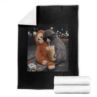 Punch Mokey Throw Blanket Funny Drinking Diet Coke Sunglasses Street Meme