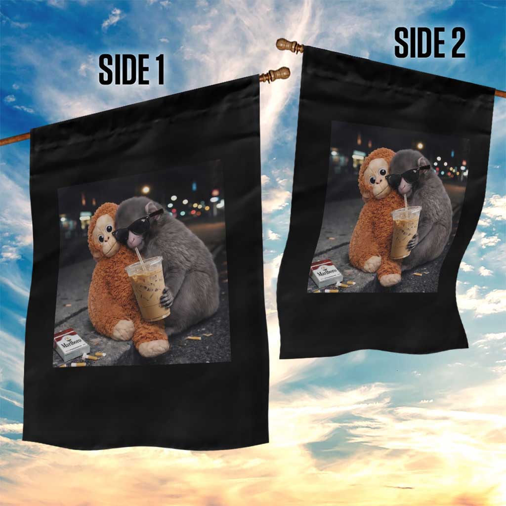 Punch Mokey Garden Flag Funny Drinking Diet Coke Sunglasses Street Meme