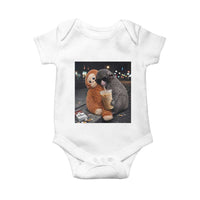 Punch Mokey Baby Onesie Funny Drinking Diet Coke Sunglasses Street Meme