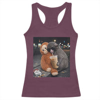 Punch Mokey Racerback Tank Top Funny Drinking Diet Coke Sunglasses Street Meme