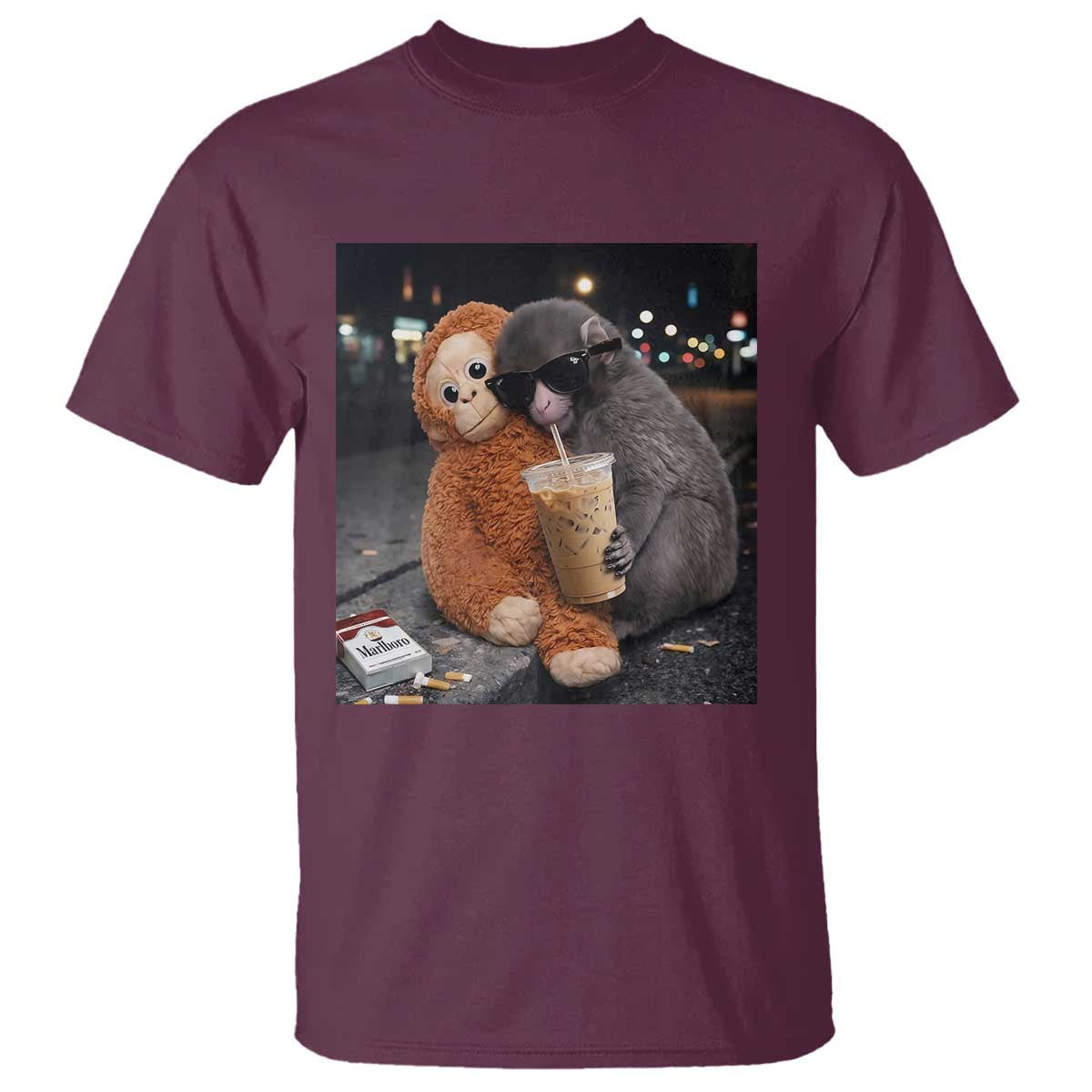 Punch Mokey T Shirt Funny Drinking Diet Coke Sunglasses Street Meme