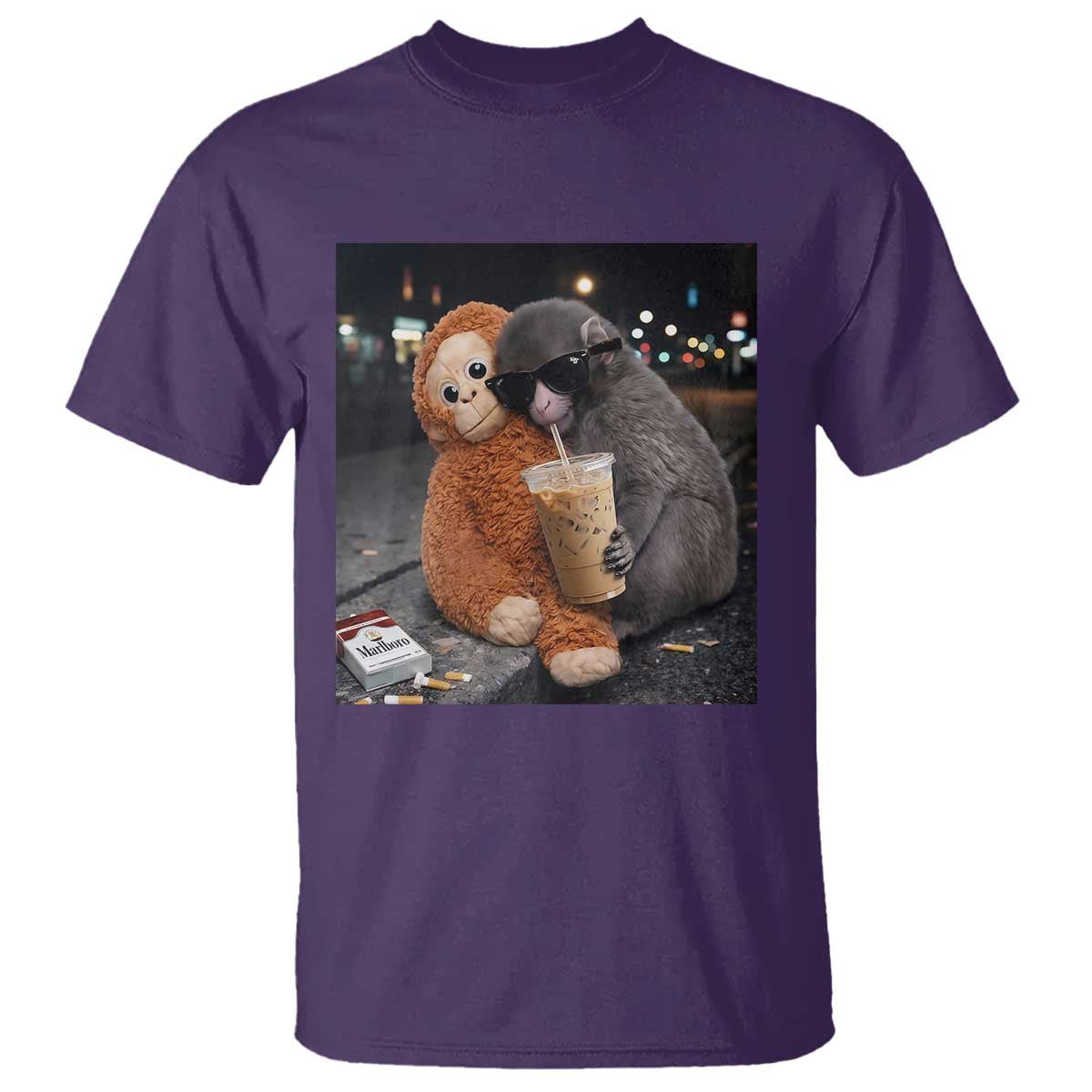 Punch Mokey T Shirt Funny Drinking Diet Coke Sunglasses Street Meme