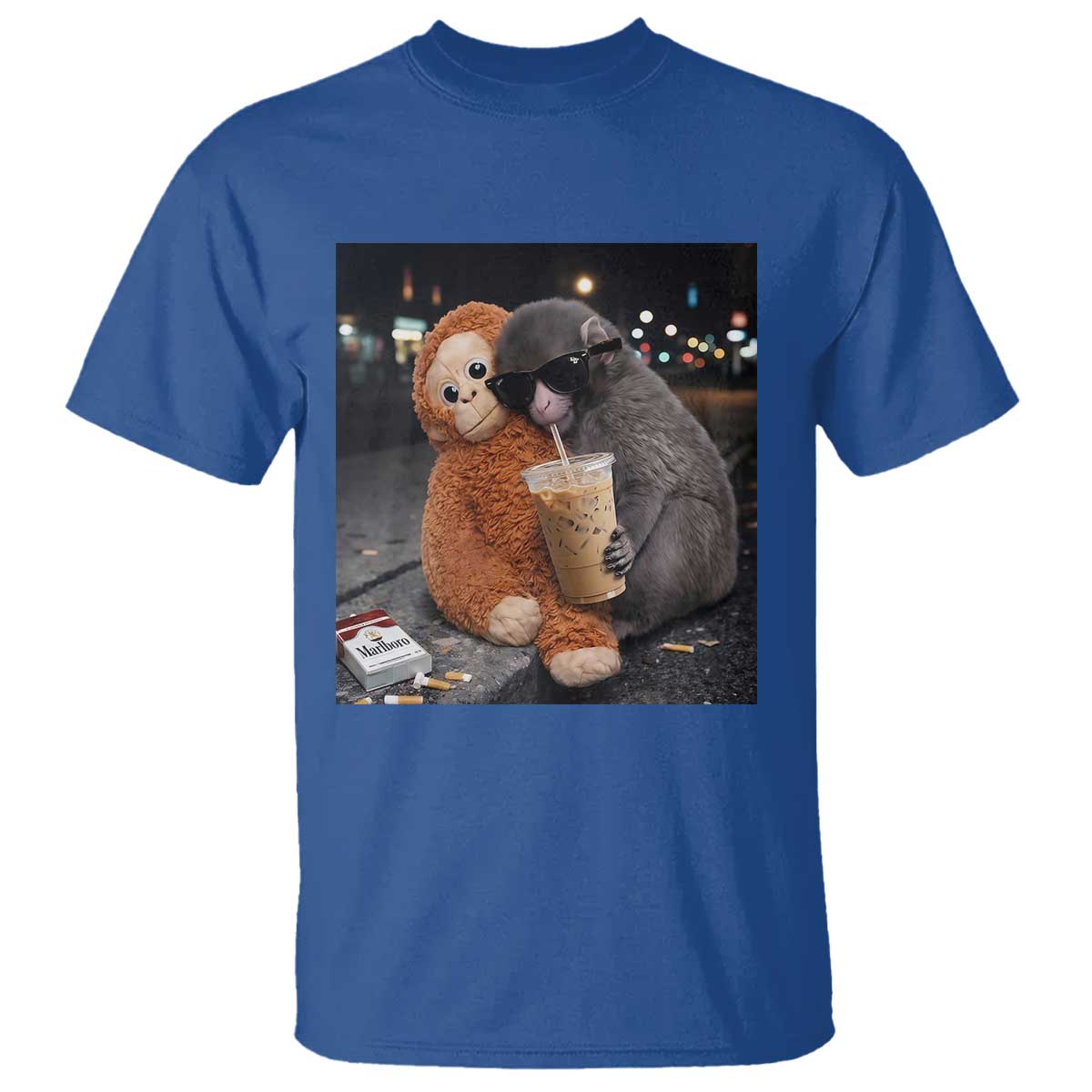 Punch Mokey T Shirt Funny Drinking Diet Coke Sunglasses Street Meme