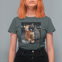 Punch Mokey T Shirt For Women Funny Drinking Diet Coke Sunglasses Street Meme