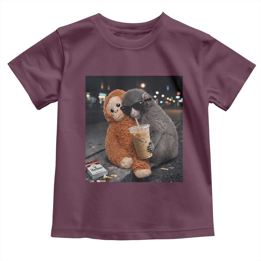 Punch Mokey Toddler T Shirt Funny Drinking Diet Coke Sunglasses Street Meme