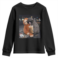 Punch Mokey Youth Sweatshirt Funny Drinking Diet Coke Sunglasses Street Meme