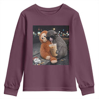 Punch Mokey Youth Sweatshirt Funny Drinking Diet Coke Sunglasses Street Meme