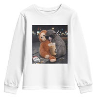 Punch Mokey Youth Sweatshirt Funny Drinking Diet Coke Sunglasses Street Meme