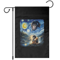 Punch Mokey Garden Flag Viral Baby Monkey Starry Night Van Gogh