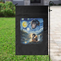 Punch Mokey Garden Flag Viral Baby Monkey Starry Night Van Gogh