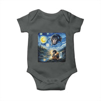 Punch Mokey Baby Onesie Viral Baby Monkey Starry Night Van Gogh
