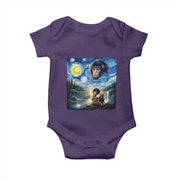 Punch Mokey Baby Onesie Viral Baby Monkey Starry Night Van Gogh