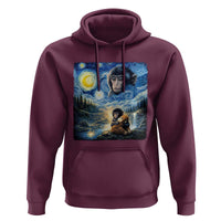 Punch Mokey Hoodie Viral Baby Monkey Starry Night Van Gogh
