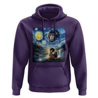 Punch Mokey Hoodie Viral Baby Monkey Starry Night Van Gogh