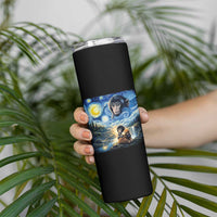 Punch Mokey Skinny Tumbler Viral Baby Monkey Starry Night Van Gogh
