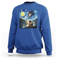 Punch Mokey Sweatshirt Viral Baby Monkey Starry Night Van Gogh