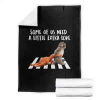 Punch Mokey Meme Throw Blanket Some Of Us Need a Little Extra Love