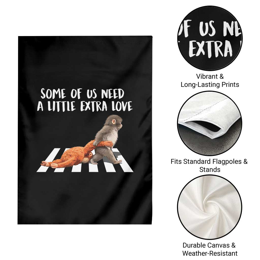 Punch Mokey Meme Garden Flag Some Of Us Need a Little Extra Love