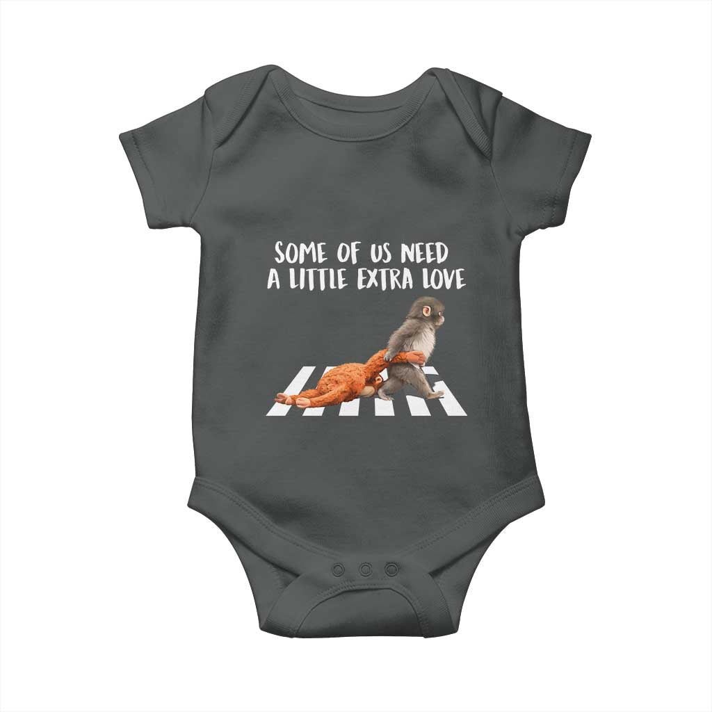 Punch Mokey Meme Baby Onesie Some Of Us Need a Little Extra Love